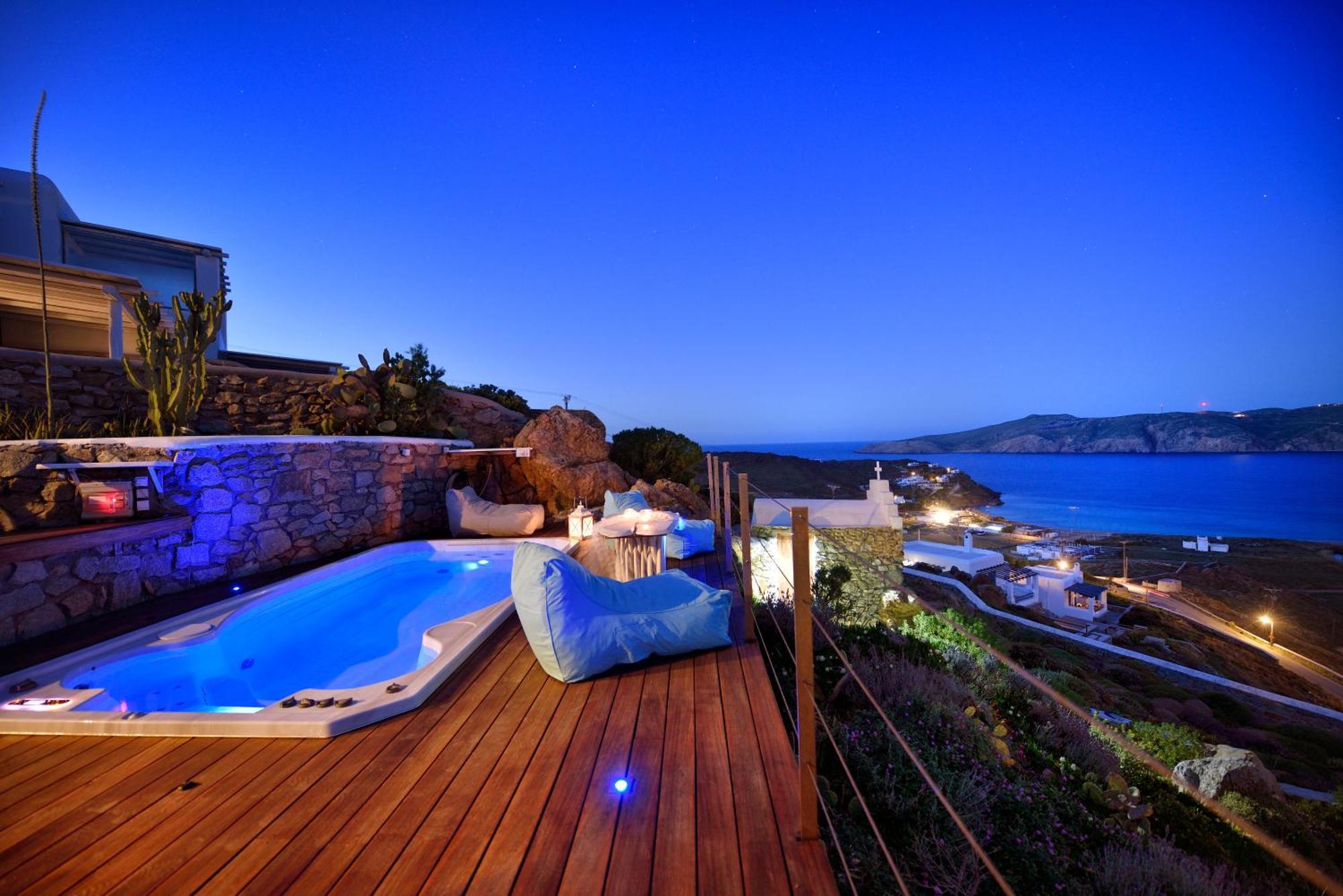Villa Princess 5 4Bed With Small Tub Panormos Beach Exterior foto